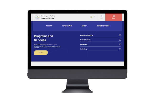 The PLPSD website programs and services section